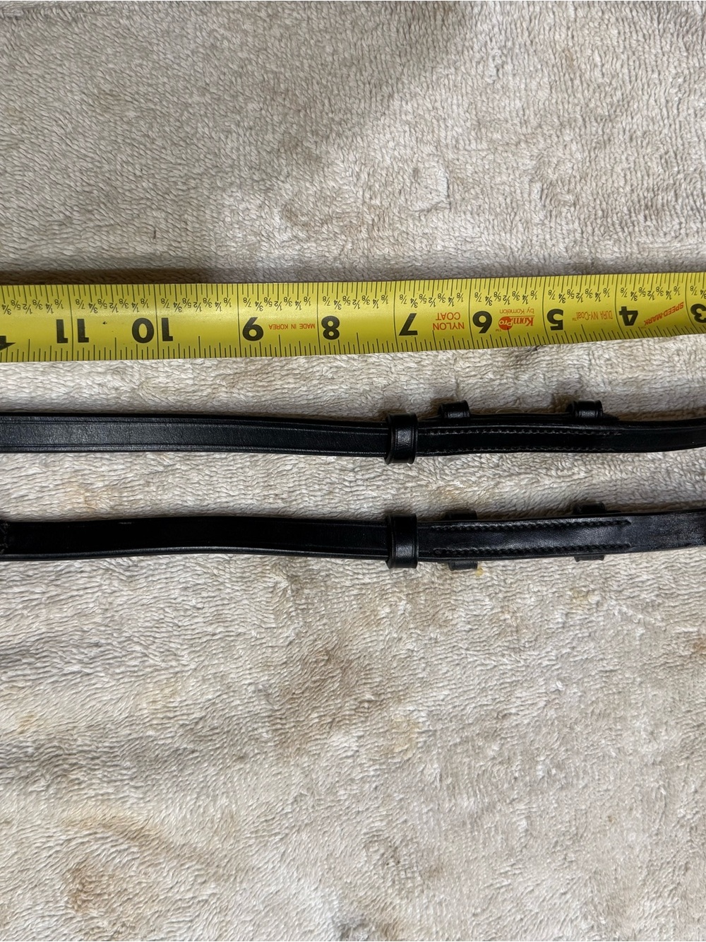 Equestrian English Black Leather cheek pieces for horse size bridle NEW w/o tags